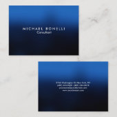 Chubby Blue Stilvolle Minimalistische Visitenkarte (Vorne/Hinten)