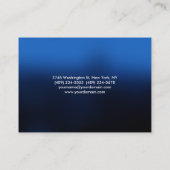 Chubby Blue Stilvolle Minimalistische Visitenkarte (Rückseite)
