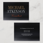 Chubby Bold Text Trendy Visitenkarte (Vorne/Hinten)