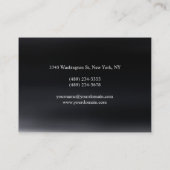 Chubby Bold Text Trendy Visitenkarte (Rückseite)