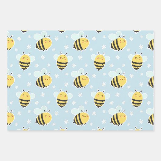 Chubby Bumblebee Wrapping Paper Set Geschenkpapier Set (Vorderseite)
