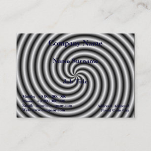 Chubby Business Card Der Swirt in Schwarz und Weiß Visitenkarte