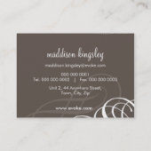 CHUBBY BUSINESS CARD :: Designervogue L3 Visitenkarte (Rückseite)