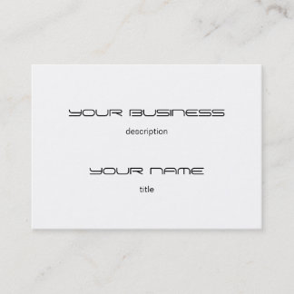 Chubby Business Card Vorlage Premium stark weiß Visitenkarte