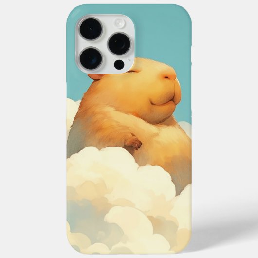 Chubby Capybara Ruhen auf einer Wolke Case-Mate iPhone Hülle (Rückseite)