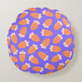 Chubby Carrots Lavender Rundes Kissen