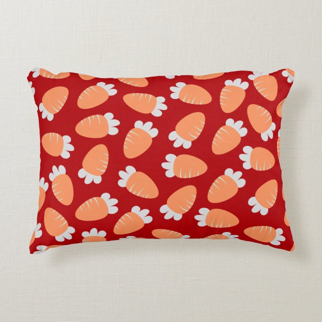 Chubby Carrots Red Dekokissen (Vorderseite)