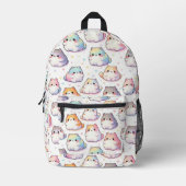 Chubby Cartoon Cat Collection Bedruckter Rucksack (Vorderseite)