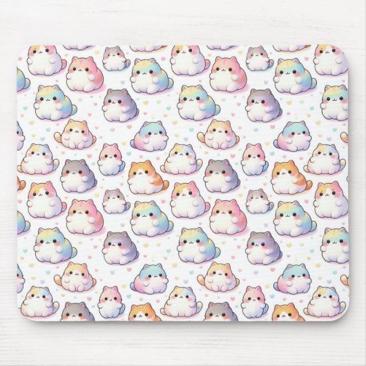 Chubby Cartoon Cat Collection Mousepad (Vorne)