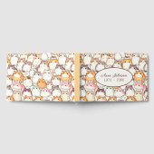 Chubby Cartoon Cat Collection With Hearts Gästebuch (Voll)