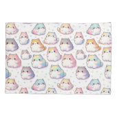 Chubby Cartoon Katzen Kissenbezug (Rückseite-Links)