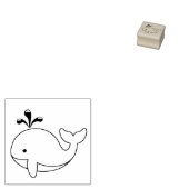Chubby Cartoon Whale 2 Gummistempel (Stempel)