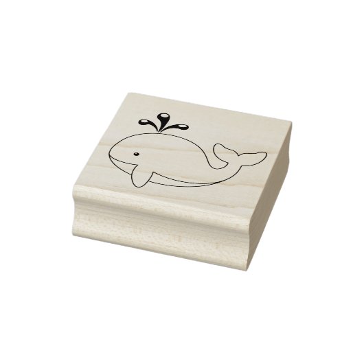 Chubby Cartoon Whale Gummistempel (Stempel)