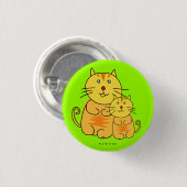 Chubby Cat Button (Vorne & Hinten)