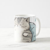Chubby Cat Chill Vibes Kaffeetasse (VorderseiteRechts)