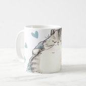 Chubby Cat Chill Vibes Kaffeetasse (Vorderseite Links)