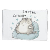 Chubby Cat Chill Vibes Kissenbezug (Rückseite)