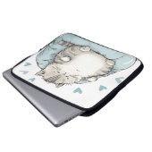 Chubby Cat Chill Vibes Laptopschutzhülle (Vorne Knopf)