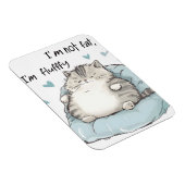 Chubby Cat Chill Vibes Magnet (Rechte Seite)