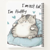 Chubby Cat Chill Vibes Notizblock (Rückseite)