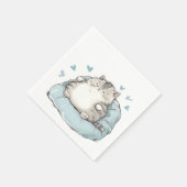 Chubby Cat Chill Vibes Serviette (Ecke)