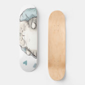 Chubby Cat Chill Vibes Skateboard (Vorderseite)