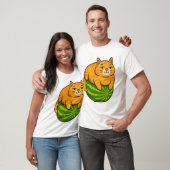 Chubby Cat on Watermelon Meme Shirt (Unisex)