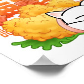 Chubby Cat Shrimp Tempura Poster (Ecke)