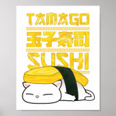 Chubby Cat Tamago Sushi Poster (Vorne)