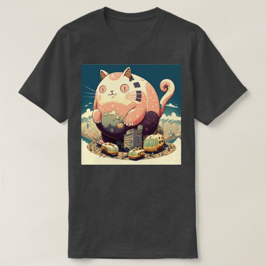 Chubby Catzilla T-Shirt (Design vorne)
