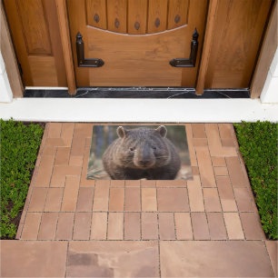 "Chubby Charm: Die Adorable Australian Wombat" Fußmatte