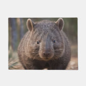 "Chubby Charm: Die Adorable Australian Wombat" Fußmatte (Vorderseite)