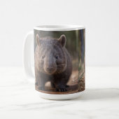 "Chubby Charm: Die Adorable Australian Wombat" Kaffeetasse (Vorderseite Links)