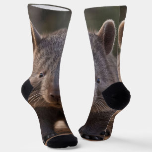 "Chubby Charm: Die Adorable Australian Wombat" Socken