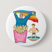 CHUBBY CHASER LGBT Gay Pride Funny Twink Button (Vorderseite)