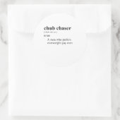 CHUBBY CHASER RUNDER AUFKLEBER (Tasche)