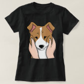 Chubby Cheek Jack Russell Terrier Dog T-Shirt (Design vorne)