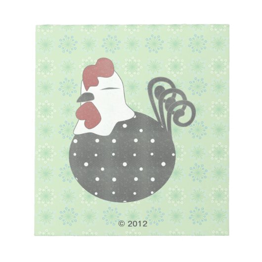 Chubby Chicken Notizblock (Vorderseite)