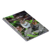 Chubby Chipmunk Nature Art Notebook Notizblock (Rechte Seite)