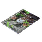 Chubby Chipmunk Nature Art Notebook Notizblock (Linke Seite)