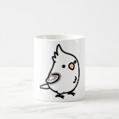 Chubby Cinnamon Weißer Pied Cockatiel Kaffeetasse (Mittel)