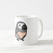 Chubby Congo African Gray - Plucker Kaffeetasse (VorderseiteRechts)