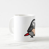 Chubby Congo African Gray - Plucker Kaffeetasse (Vorderseite Links)
