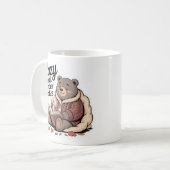 Chubby Cosy Bären Reading Herbstkerze Kaffeetasse (Vorderseite Links)