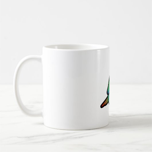 Chubby Crimson-belliedenes Konure Kaffeetasse (Links)