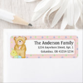 Chubby Cubby Easter Teddy Bar d3 Adresslabel (Insitu)