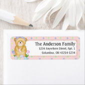 Chubby Cubby Easter Teddy Bear d1 Adressenlabel (Insitu)
