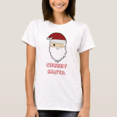 Chubby Cute Santa Face – Adorable Christmas Tee (Vorderseite)