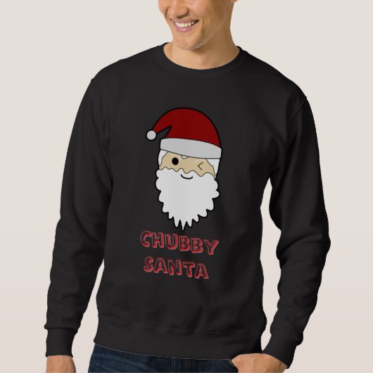 Chubby Cute Santa Face – Adorable Christmas Tee (Vorderseite)