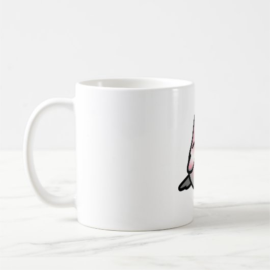 Chubby Demigirl LGBT+ Pride Lovebird Kaffeetasse (Links)